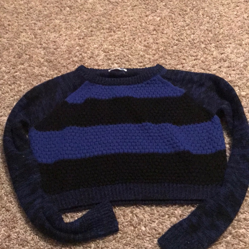 Blue and Black sweater